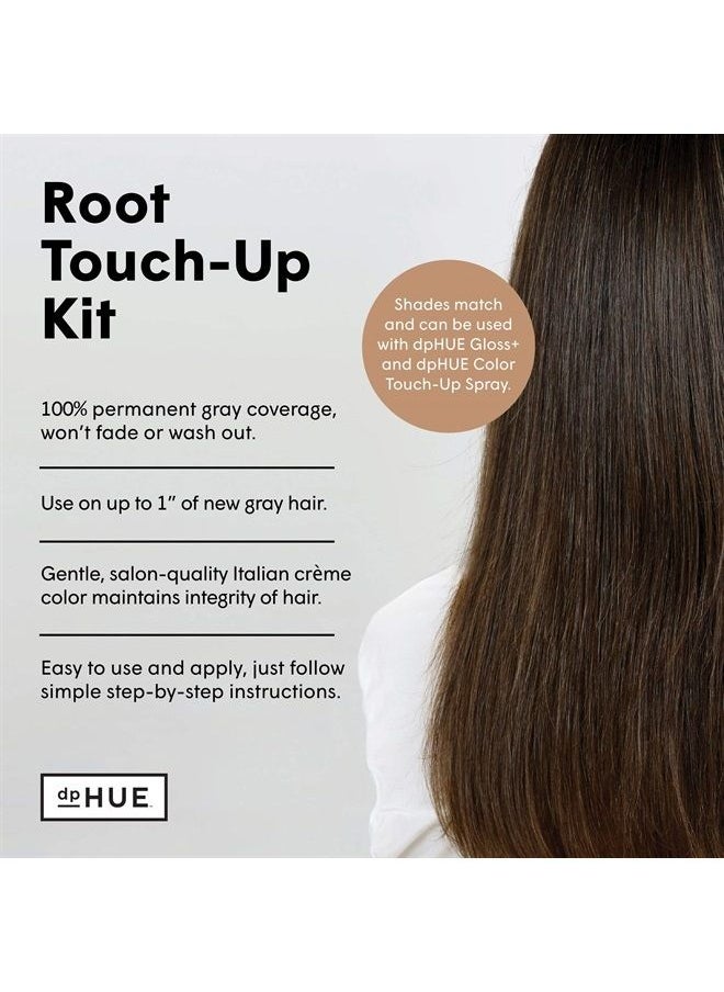 Root Touch-up Kit - Medium Brown, 2 Applications - Permanent Grey Hair Touch Up & Root Cover Up Solution - Low Ammonia, Salon-Quality Creme Hair Color Made in Italy - pzsku/ZFAD4302C00830EB0A80BZ/45/_/1690912830/0130b770-0e14-4623-9cc6-7e2069662d59