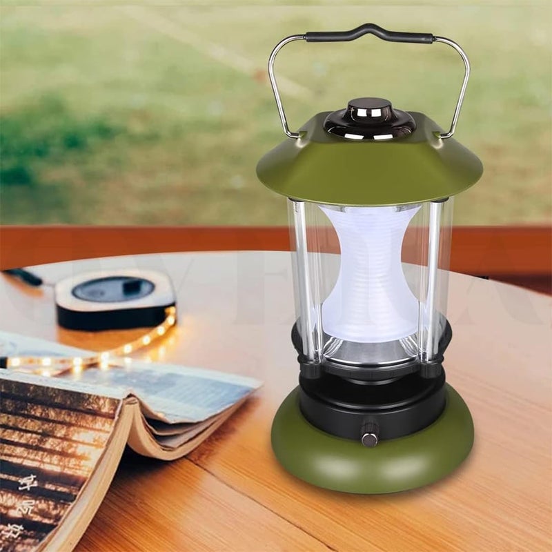 Overa Battery Operated Lantern | Rechargeable LED Adjustable Camping Light | Battery Patio Yard Lanterns for Decorations, Tent Light for Garden,Home. - Image 1