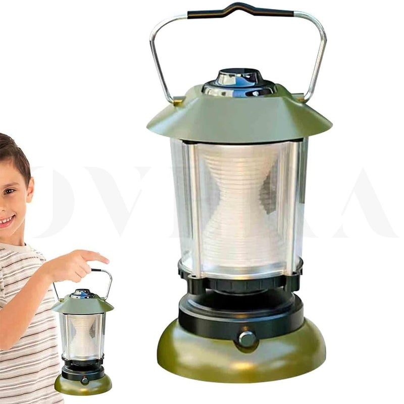 Overa Battery Operated Lantern | Rechargeable LED Adjustable Camping Light | Battery Patio Yard Lanterns for Decorations, Tent Light for Garden,Home. - Image 5