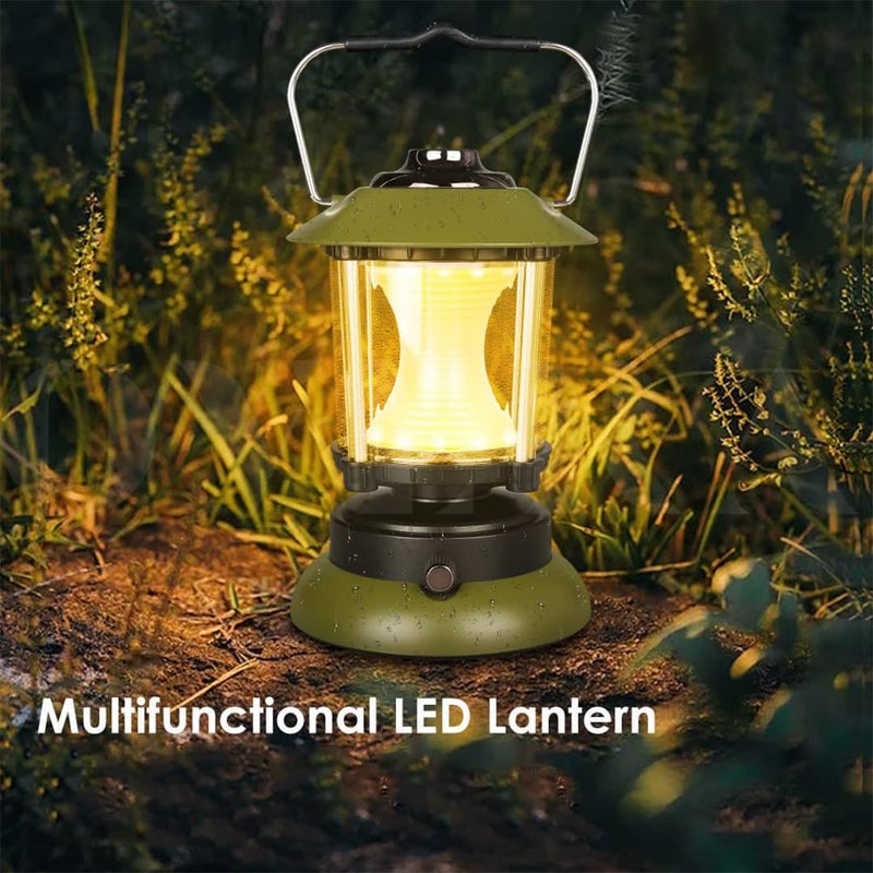 Overa Battery Operated Lantern | Rechargeable LED Adjustable Camping Light | Battery Patio Yard Lanterns for Decorations, Tent Light for Garden,Home. - Image 3