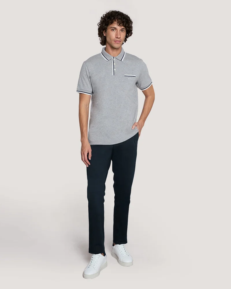 GANT Gant 2-Col Tipping Ss Pique Polo