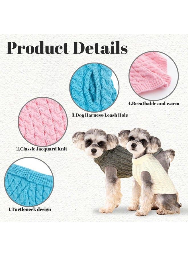 krastmon Dog Sweater, Grey XL Dog Pullover Sweater, Turtleneck Knitwear, Dog Outfits for Small Dogs and Medium Dogs, Warm Clothes for Bulldog, Poodle, Yorkshire, Cocker Spanie etc. - Image 5