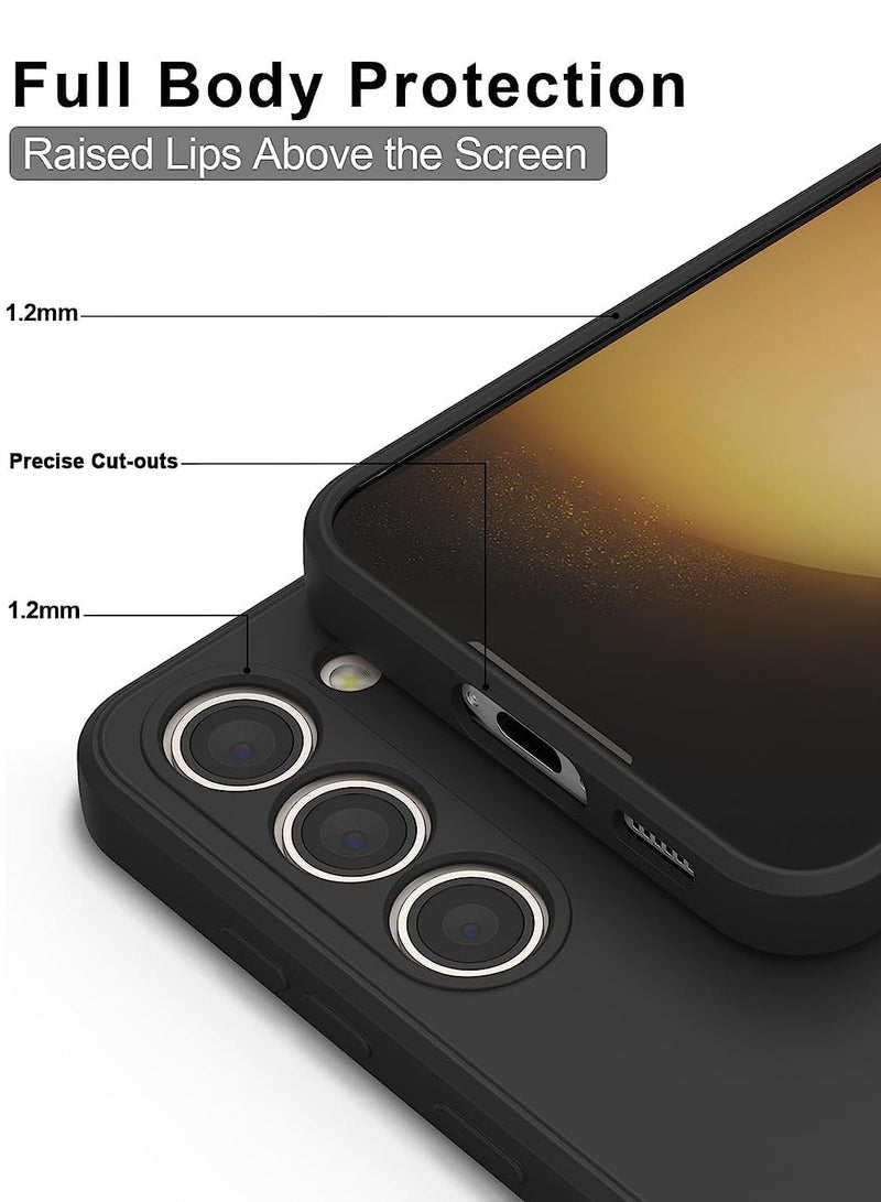 حومة غطاء حماية لهاتف سامسونج S25 بلس، مصنوع من جل السيليكون السائل الناعم، ومضاد للخدش، ومضاد للصدمات، وغطاء حماية لهاتف سامسونج جالاكسي S25 بلس مقاس 6.7 بوصة - Image 3