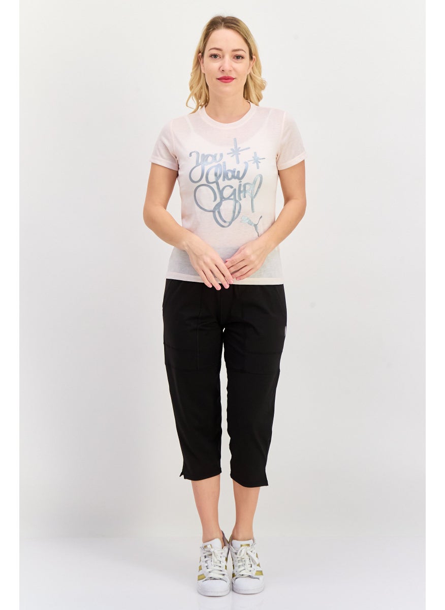 PUMA Women Sportswear Fit Short Sleeve Training Top, Peach  - Image 4