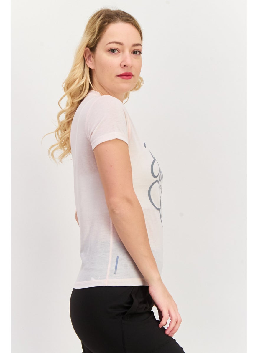 PUMA Women Sportswear Fit Short Sleeve Training Top, Peach  - Image 2
