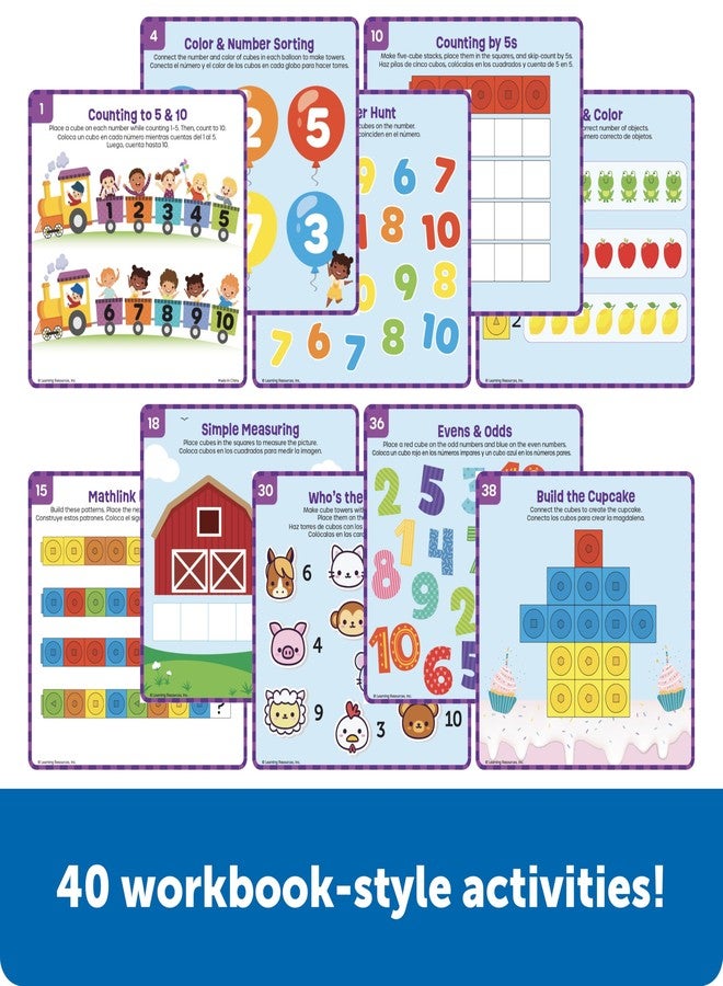 Learning Resources Skillbuilders Numbers Learning Kit - Math Manipulatives, Linking Cubes, Homeschool Supplies, Preschool Classroom Must Haves, Toddler Activities - Image 5