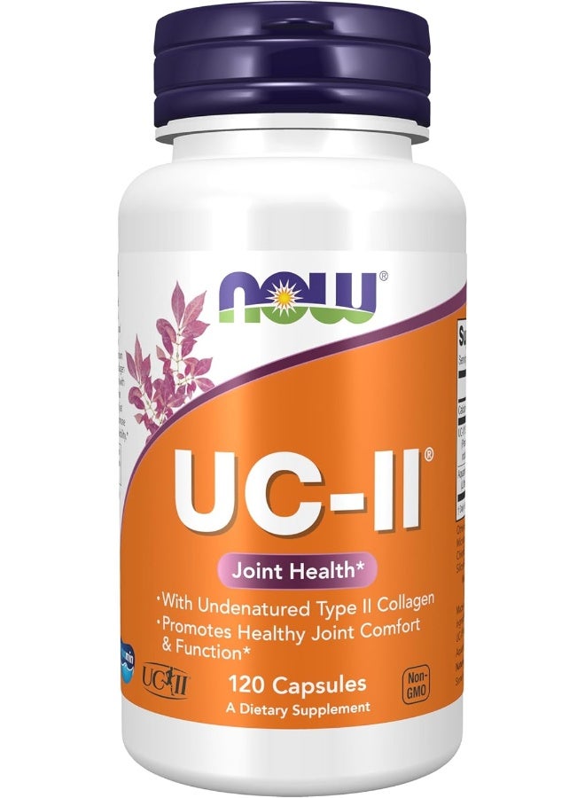Now Foods, UC-II Joint Health, Undenatured Type II Collagen, 120 Veg Capsules - Image 1