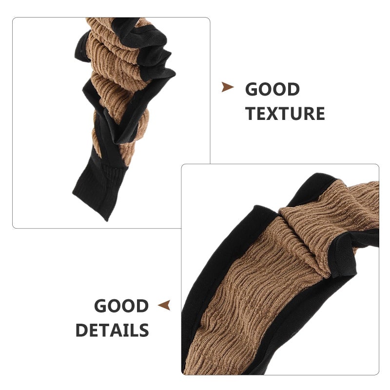 Non Slip Wide Khaki Headband For Women Facial Care Spa Makeup Skincare Accessory - Image 4
