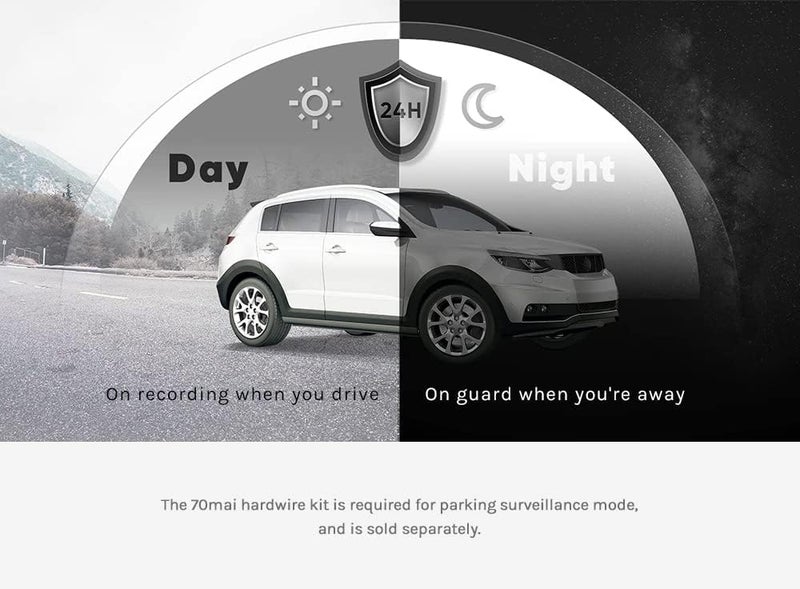 70mai Dash Cam 4K A800S-1 Set with Built-in GPS and Night Vision - Image 5