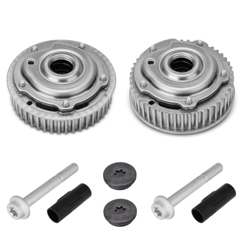 YEHERIT Engine Timing Intake & Exhaust Camshaft Sprocket Cam Phaser VVT Gear with Bolts Compatible with Chevy Cruze Sonic Aveo Trax 1.6L 1.8L Replace# 55567048, 55568386 - Image 1