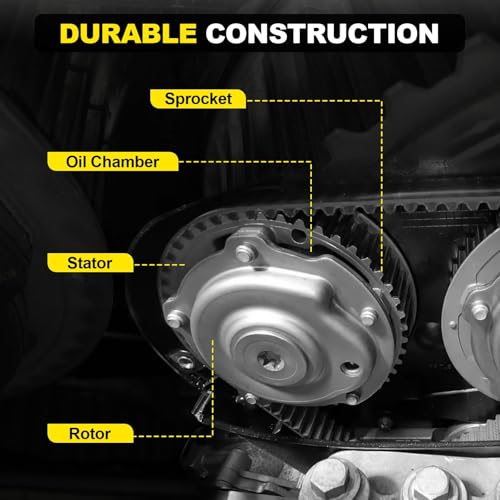 YEHERIT Engine Timing Intake & Exhaust Camshaft Sprocket Cam Phaser VVT Gear with Bolts Compatible with Chevy Cruze Sonic Aveo Trax 1.6L 1.8L Replace# 55567048, 55568386 - Image 5