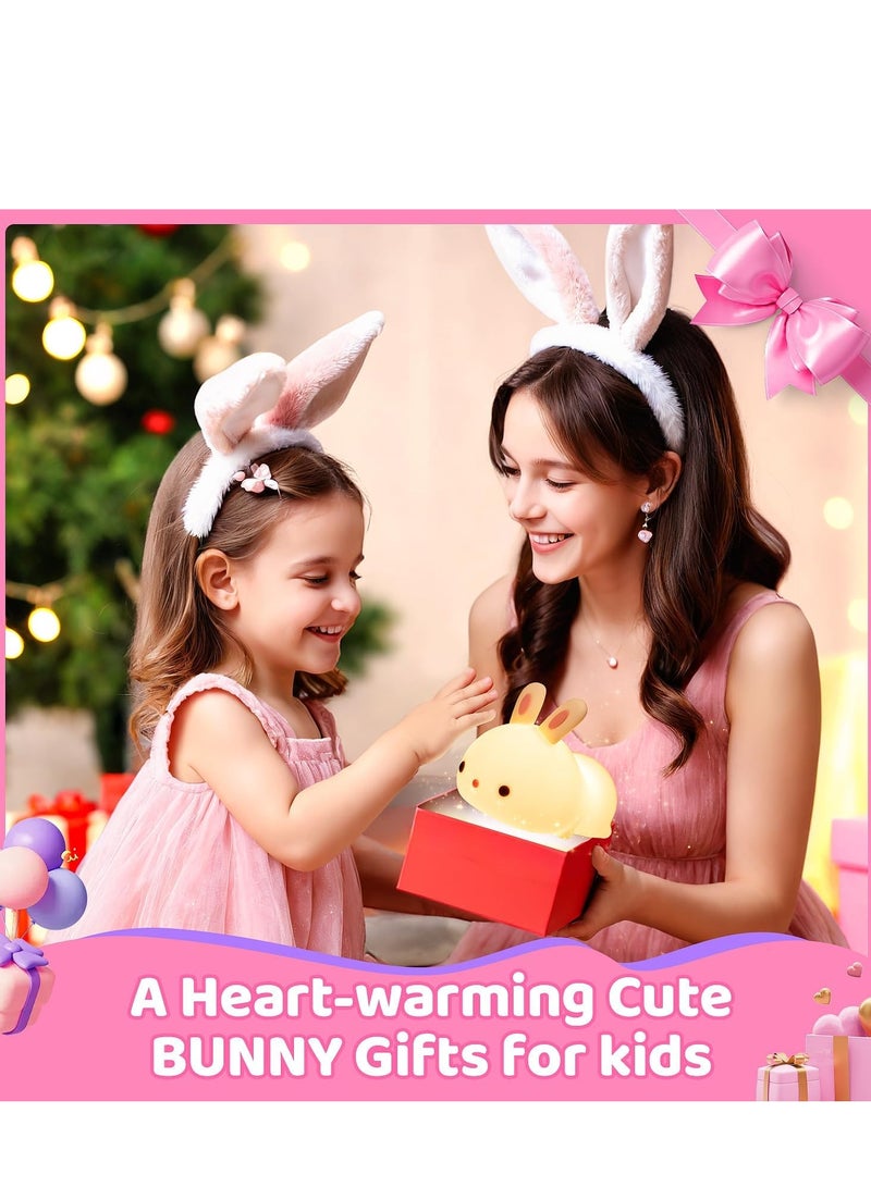 JAJEEK Kids Night Light – Cute Rabbit Design, Soft LED Glow, Dimmable, Rechargeable, Safe Touch Control, Perfect for Toddlers and Children’s Bedrooms, Nursery Nightlight - Image 3