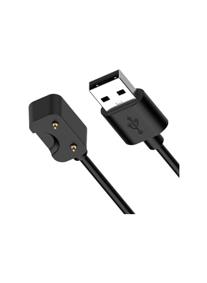 S-TOP [2-Pack] Compatible for Samsung Galaxy Fit 3 Charger Cable, Magnetic USB A Replacement Charging Cable Dock for Galaxy Fit3 SM-R390 Smartwatch, 3.3FT/100cm Charging Cord (Black) - Image 2