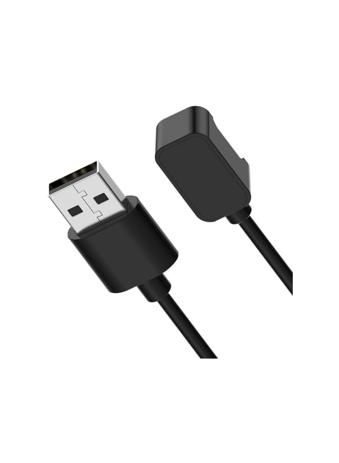 S-TOP [2-Pack] Compatible for Samsung Galaxy Fit 3 Charger Cable, Magnetic USB A Replacement Charging Cable Dock for Galaxy Fit3 SM-R390 Smartwatch, 3.3FT/100cm Charging Cord (Black) - Image 3