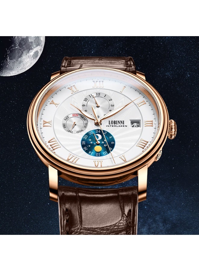 LOBINNI Branded Automatic Movement Self Winding Watches 40mm - Image 1