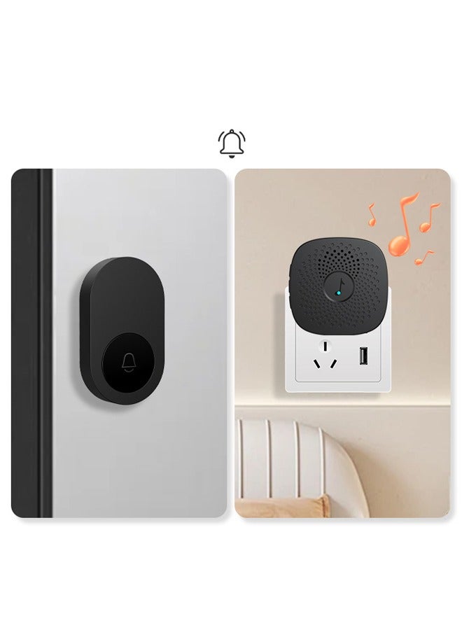 Wireless Doorbell, Waterproof Wireless Doorbell Kit With 38 Bells And AdjUStable Volume (1 Receiver And 1 Pressure Button) - Image 5