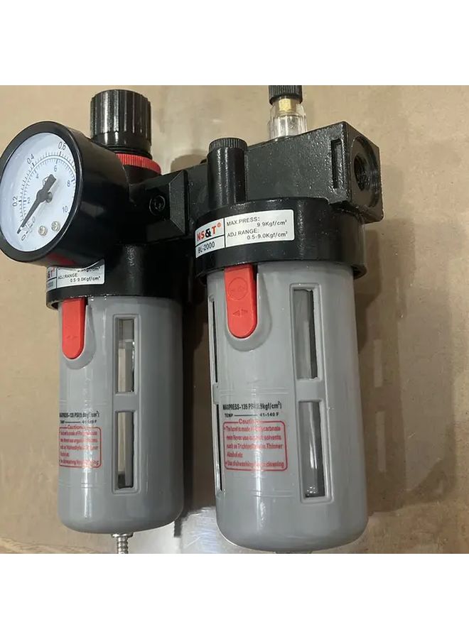 BFC2000 1 4 Inch Air Compressor Filter Regulator Combo With Oil Water Separation - Image 4