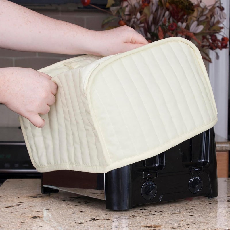 Ritz Four Slice Toaster Cover, Machine Washable Cotton/Polyester Kitchen Appliance Covers, Natural RITZ - Image 5