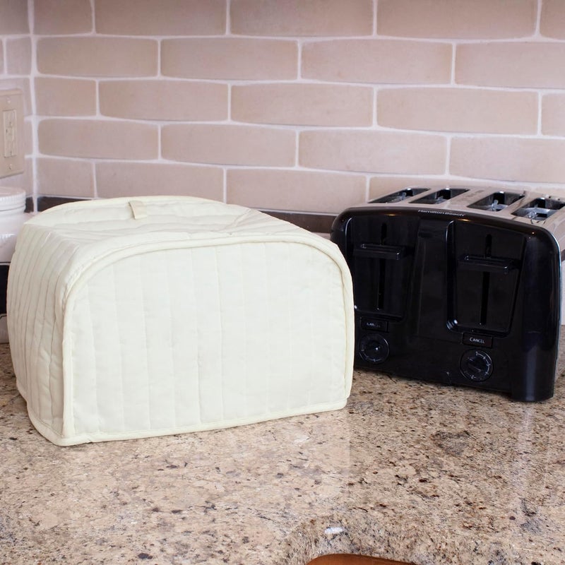 Ritz Four Slice Toaster Cover, Machine Washable Cotton/Polyester Kitchen Appliance Covers, Natural RITZ - Image 3