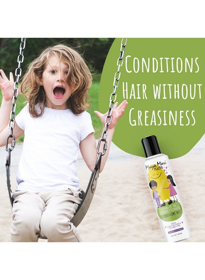 MAYA MARI MAYA MARI - Kids Leave-in Conditioner With Coconut Oil, Shea Butter, and Marula Oil, Coconut and Lime Twist, 8 oz  - Image 3