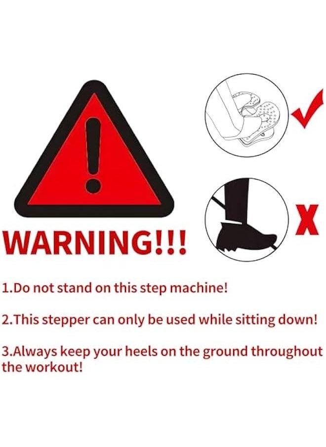 Generic Mini Foldable Leg Exerciser Portable Foot Pedal Exercise Machine Under Desk Stepper Exercising Leg Muscles Physical Therapy Leg Exercise Relieves Varicose Veins at Home Office  - Image 2