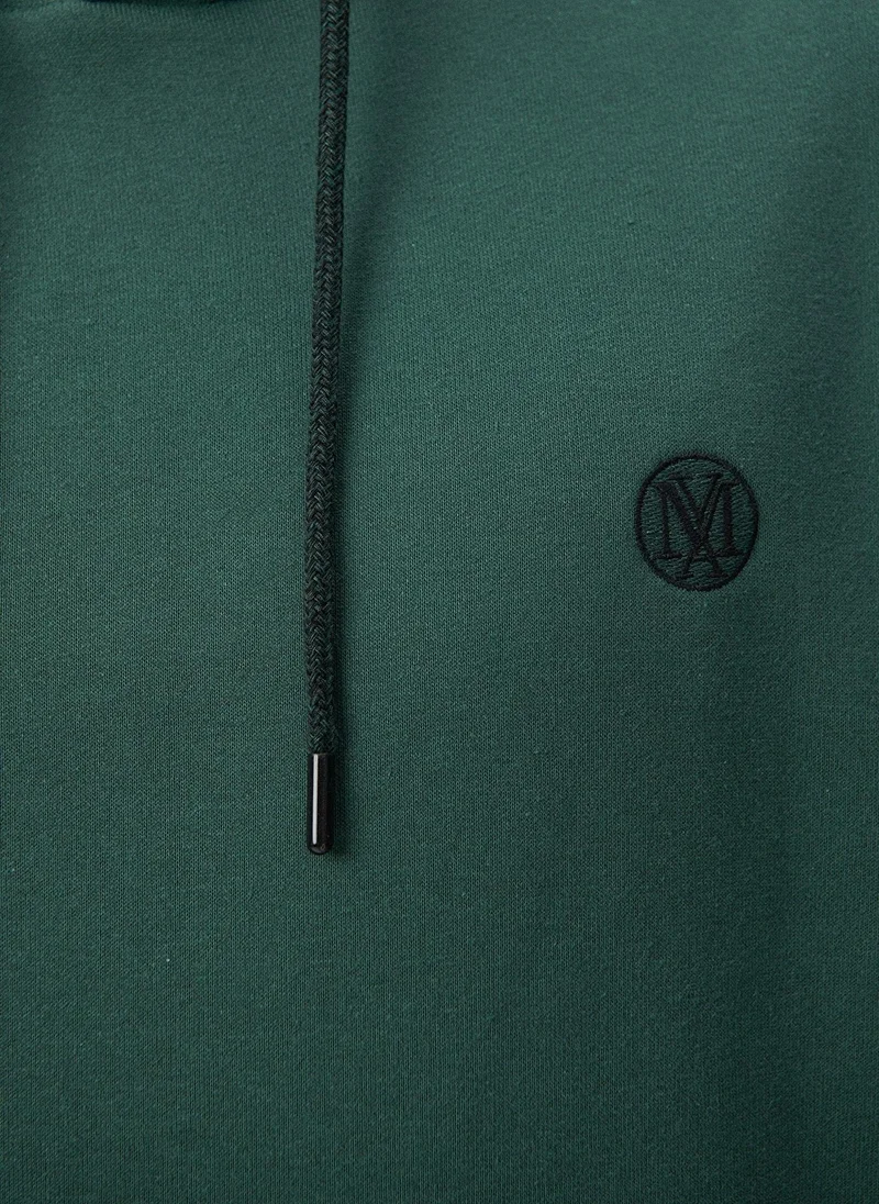 MAVI Hooded Green Basic Sweatshirt