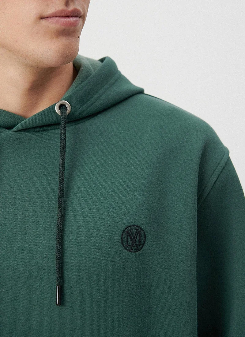 MAVI Hooded Green Basic Sweatshirt