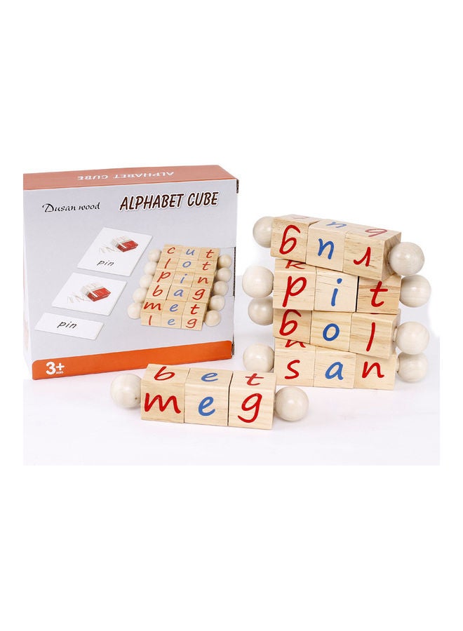 EHOME Flip Word Blocks English Letter Cognition Toy 15.8x14.5x5cm - Image 1