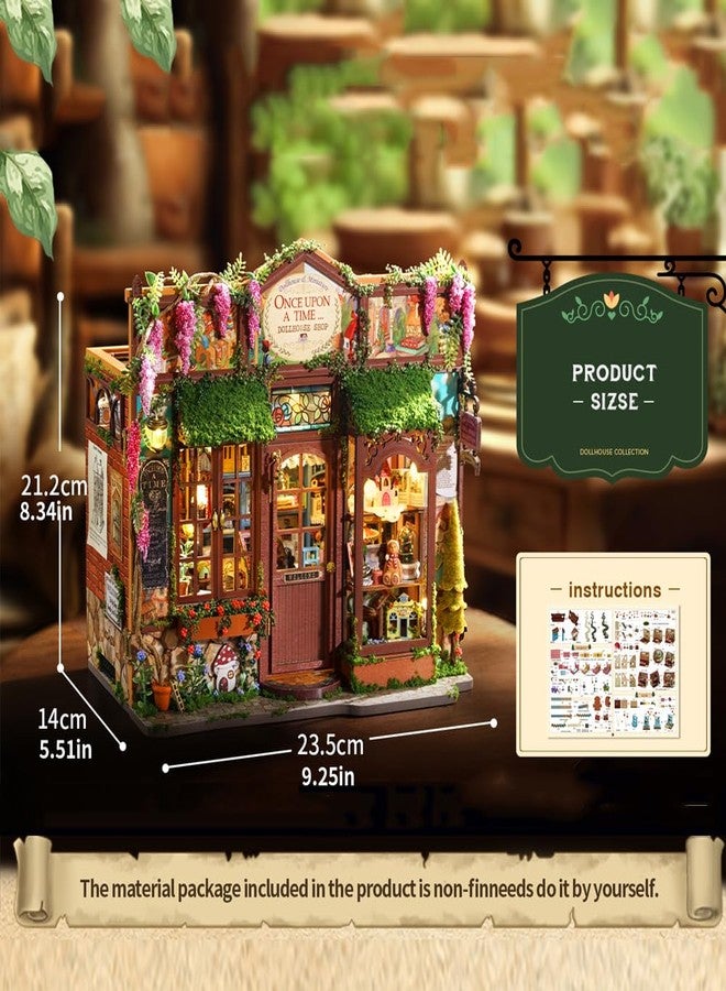 TOPBSFARNY DIY Book Nook Mini House Bookshelf Decor, DIY Miniature House Kit with LED Light, 3D Wooden Puzzle for Adults, Birthday Gift for Friends and Family (Without Dust Cover) - Image 2