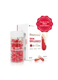 Beauty Wise Glutathione With Nac 500Mg Dual Action Skin Brilliance Evening Primrose Oil 60 Veg Capsules Pack Of 1  - Image 1