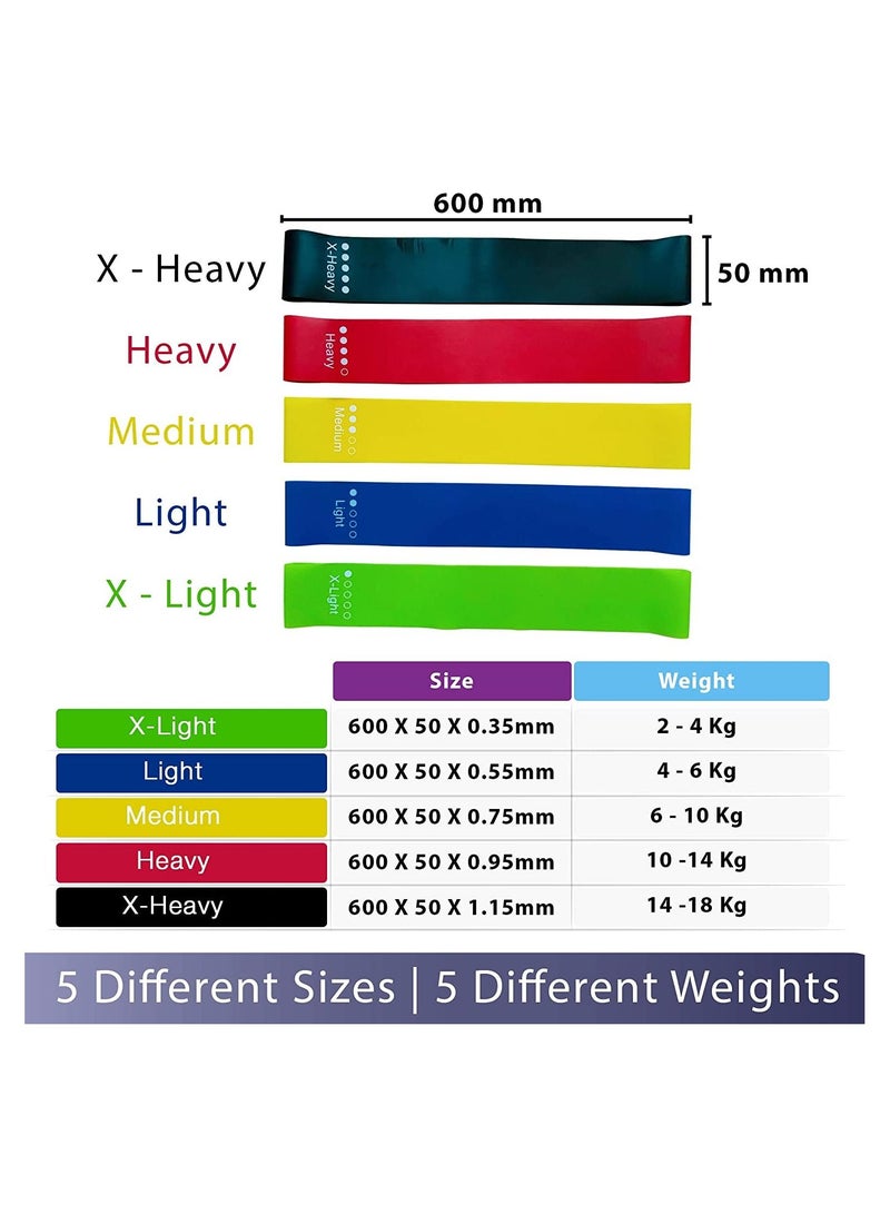 إي وورلد شريط مطاطي لمعدات اللياقة البدنية وشريط سحب للتمارين الرياضية واللياقة البدنية للساقين ومعدات الصالة الرياضية. - Image 3
