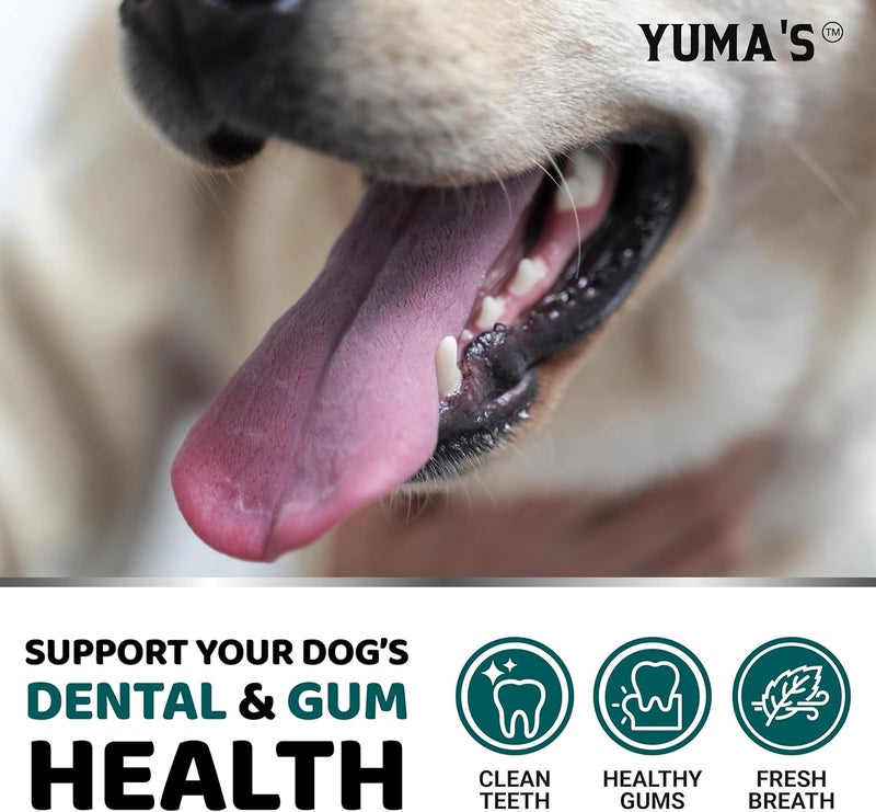 YUMA'S Advanced Dog Dental Powder, Breath Freshener with Multivitamin, Dog Teeth Cleaning, Bad Breath & Tartar and Plaque Off Remover for Dogs Probiotics lab co, Pet Oral Care - Vitamins and Supplements - Image 5