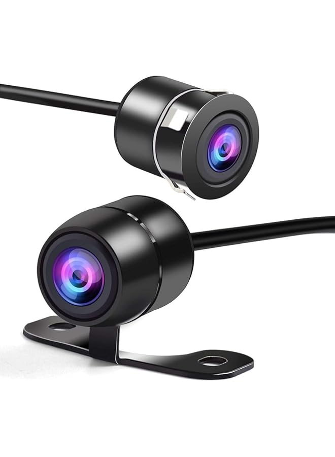 3 اكس ار كاميرا رؤية موقف السيارة، كاميرا احتياطية للسيارة، زاوية واسعة 170 درجة عالية الدقة للرؤية الخلفية والجانبية للسيارة مع رؤية ليلية مقاومة للماء، خياران للتركيب - Image 1