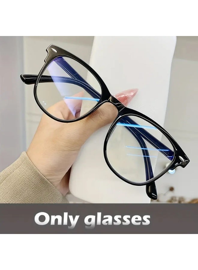 SCENT HOUSE Fashion Computer Glasses, Full Frame Chic Lightweight Decorative Glasses (Includes eyeglass case)
,blue lighe blocking glasses,eyeglasses - Image 3