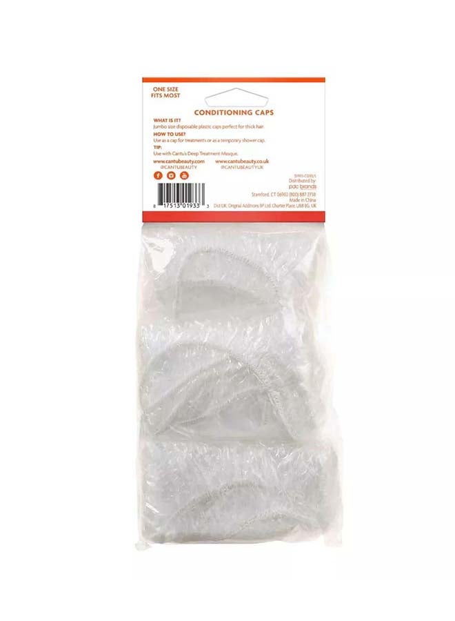 Cantu 20-Piece Jumbo Disposable Conditioning Caps White - Image 2