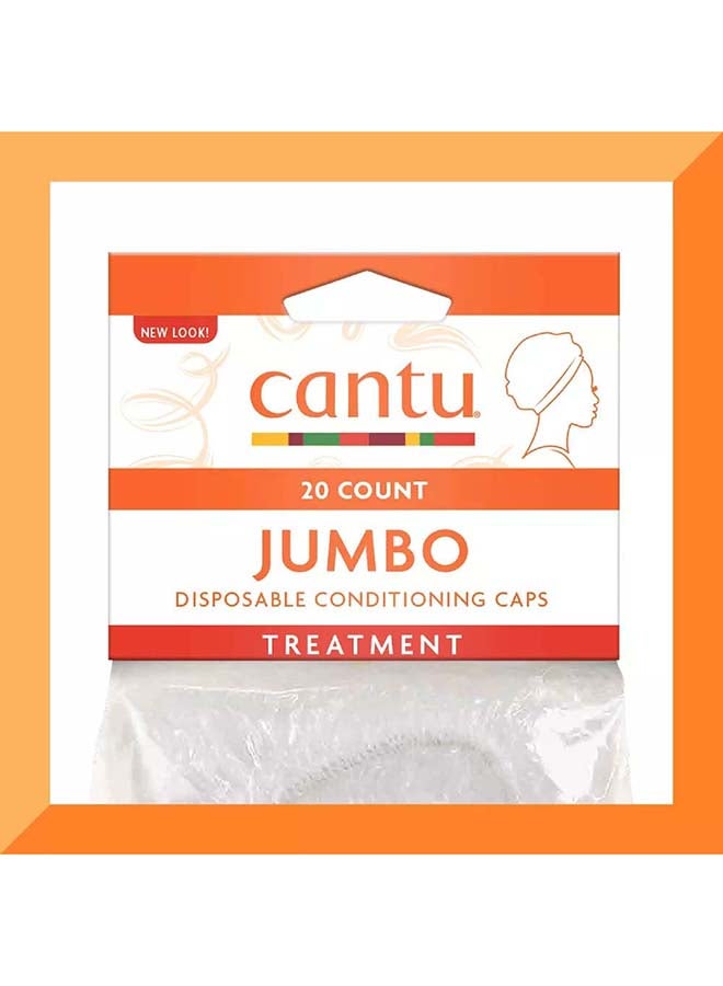 Cantu 20-Piece Jumbo Disposable Conditioning Caps White - Image 3