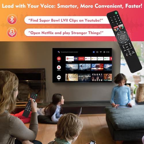 Feikeer RMF-TX500U for Sony TV Remote Replacement, for All Sony Remote/Sony Bravia TV Voice Remote, RMF-TX500U for Sony Remote Control for Smart TV XBR/KD/XR Series X800H X950G A8H Etc, 1 Year Full Warranty - Image 3