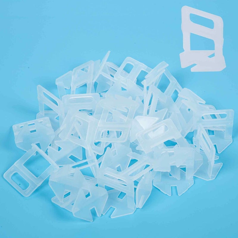 Zaptec Plastic Tile Levelling Spacer Clips 1.5 MM (100 Pcs) For Removing Lippage Unevenness During Tile Laying In Both Floor & Walls - Image 1