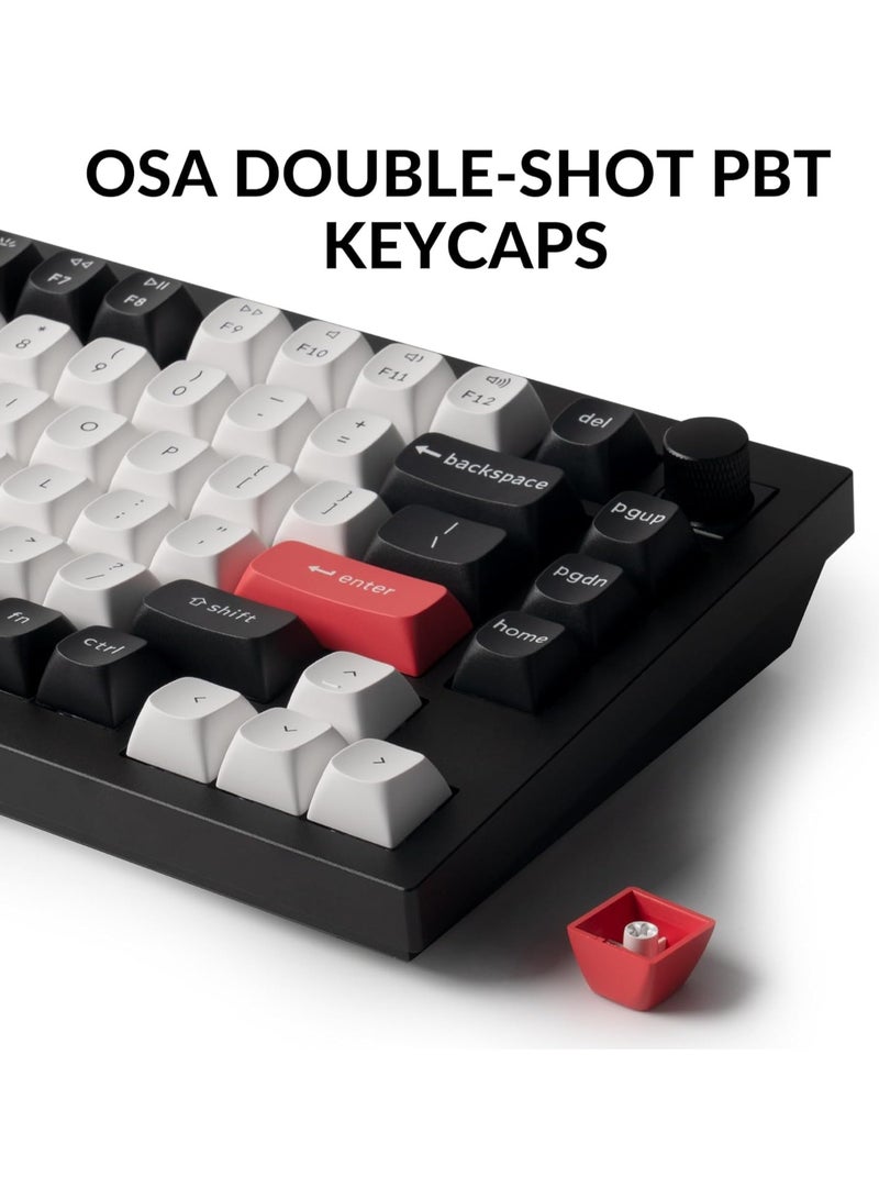 Keychron Q1 HE Swappable RGB Backlight Nebula Switch Knob Version Keyboard- Black - Image 2