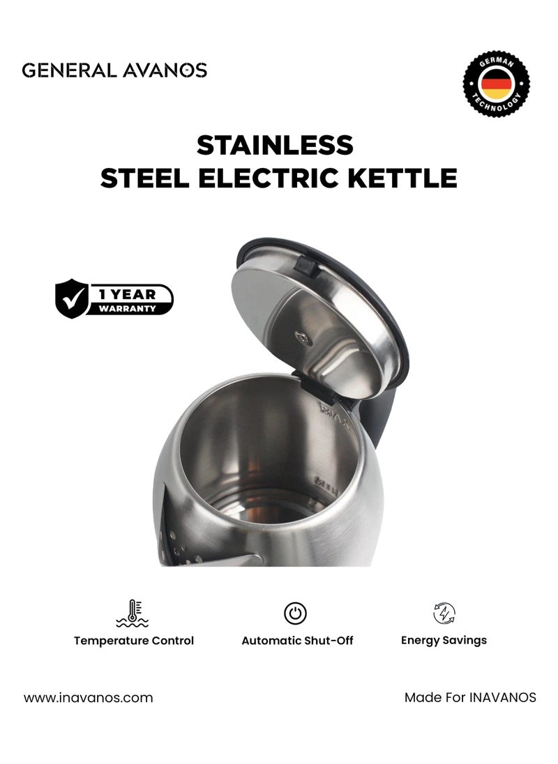 AVANOS 1.8L Stainless Steel Electric Kettle, German Technology  - Image 5