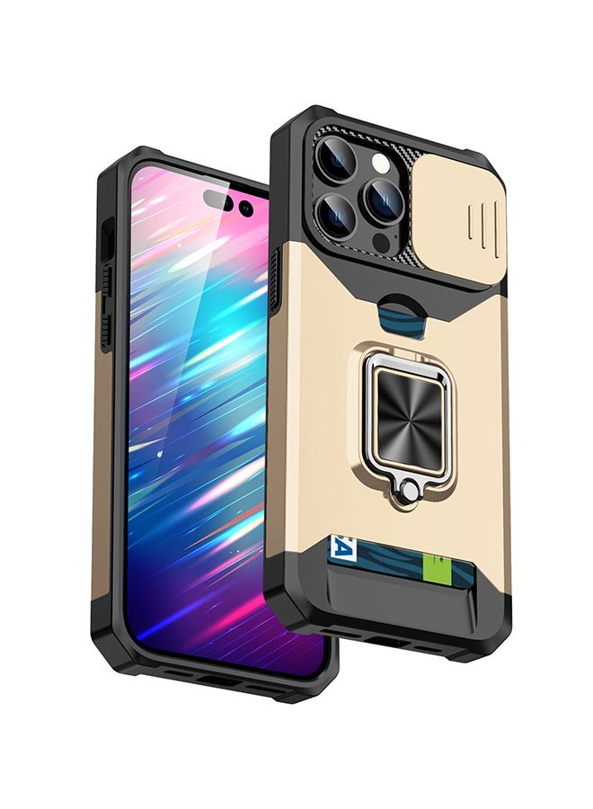 Back Cover Phone Protect Case For iPhone 14 promax Gold - Image 1