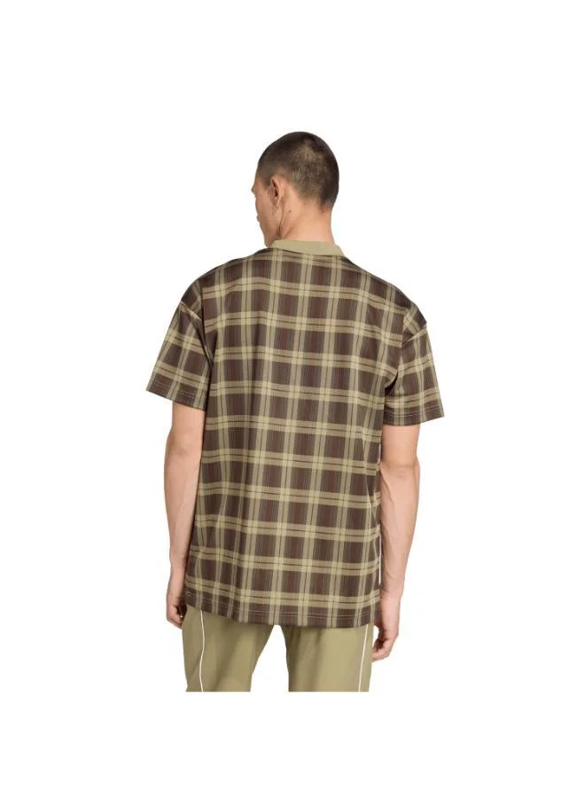 اديداس اوريجينالز TARTAN ALL OVER PRINT LOOSE TEE