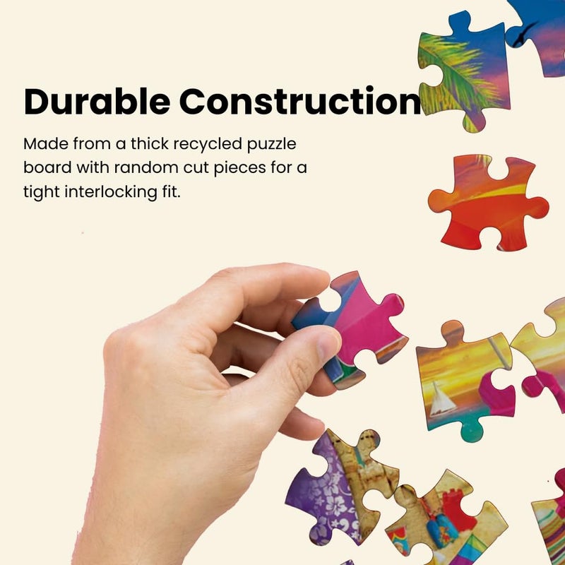 MasterPieces â€“ Jigsaw Puzzle 12-Pack Bundle Set, Fun for Adults and Family, Folk Art Collection, (4) Round 100 Piece, (4) 300 Piece, (4) 500 Pieces - Image 5