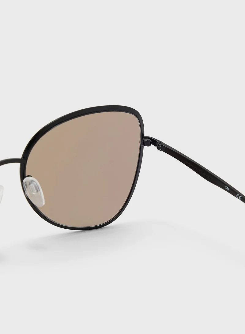 Donna Karan Butterfly Oversized Sunglasses