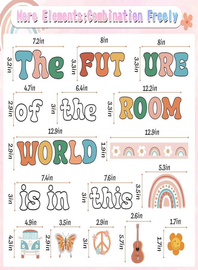Sondeng Bulletin Board Decorations Bulletin Board Borders for Classroom Decorations Colorful Welcome Banner Inspirational Positive Affirmations Posters for School Home Office Students Teachers Supplies - Image 2