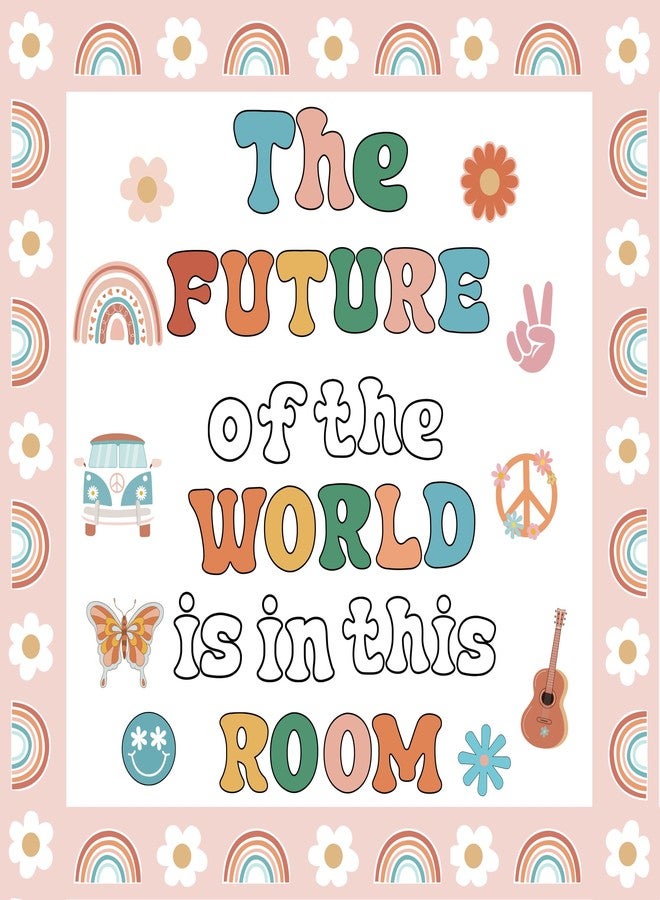 Sondeng Bulletin Board Decorations Bulletin Board Borders for Classroom Decorations Colorful Welcome Banner Inspirational Positive Affirmations Posters for School Home Office Students Teachers Supplies - Image 1