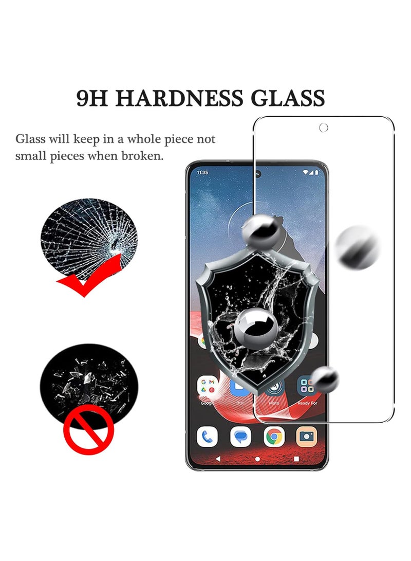 عام "غلاف واقي شفاف مناسب لهاتف Motorola Thinkphone 5G، مع 3 قطع من زجاج الحماية المقوى، حواف زوايا فائقة الرقة من مادة TPU المرن، حماية هوائية ضد السقوط، مقاوم للصدمات والخدوش، بتصميم بلوري شفاف" - Image 5