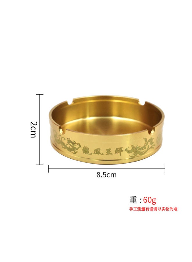 Brass Dragon And Phoenix Ashtray Hotel Bar Tea Table Bed Top Copper High-level Design Commercial Portable Drop-resistant Pipe
