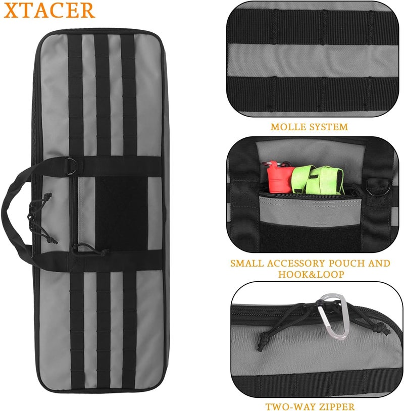 XTACER Tactical Bow Case MOLLE Recurve Takedown Bow Case Fully Padded Case - Image 3