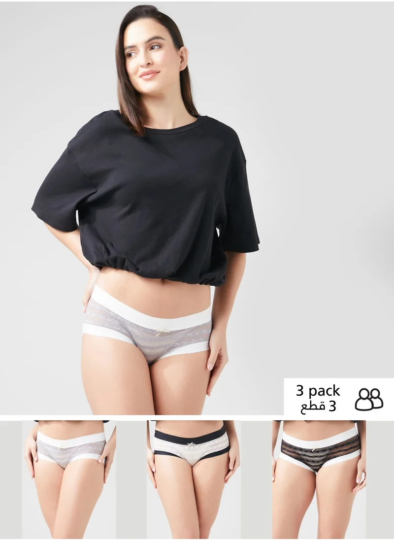 جينجر 5 Pack Printed Hipster Brief